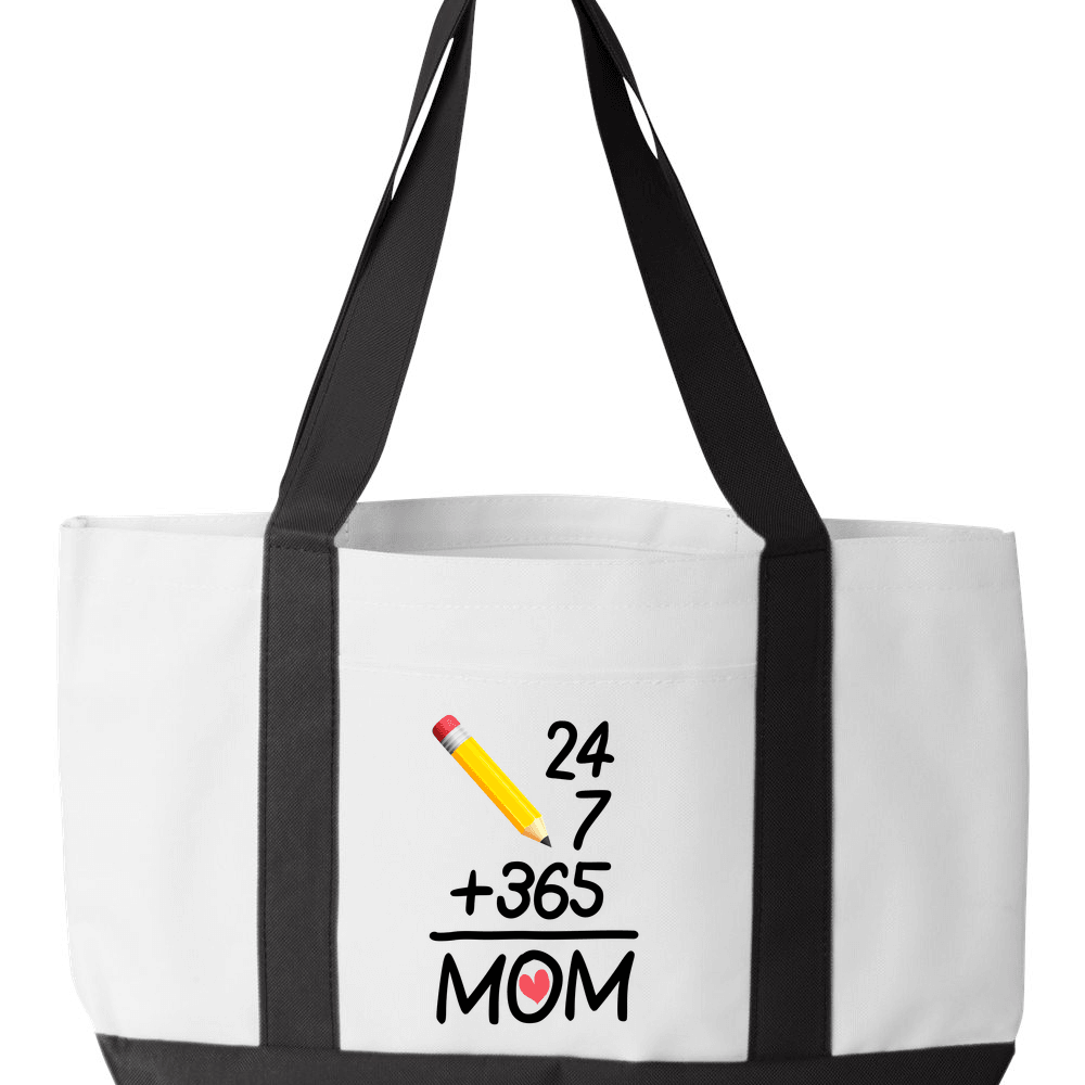 24 7 365 Mom Canvas Totebag Gym / Beach / Pool Gear Bag | Designs by ...