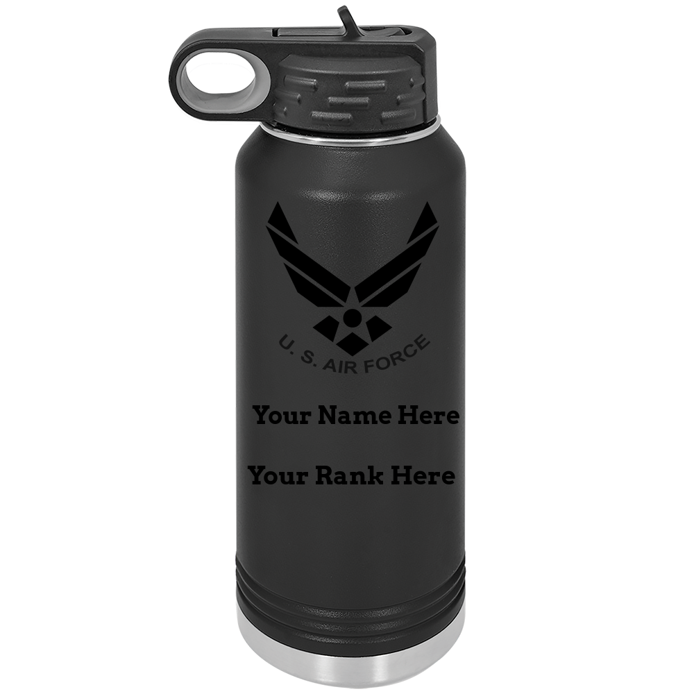 Personalized Air Force 32 oz Polar Camel Water Bottle