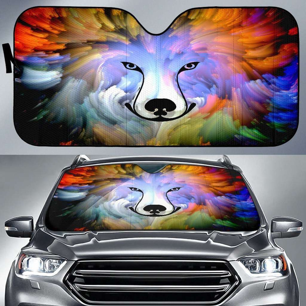 Designs by MyUtopia Shout Out:Abstract Dog Sun Shade