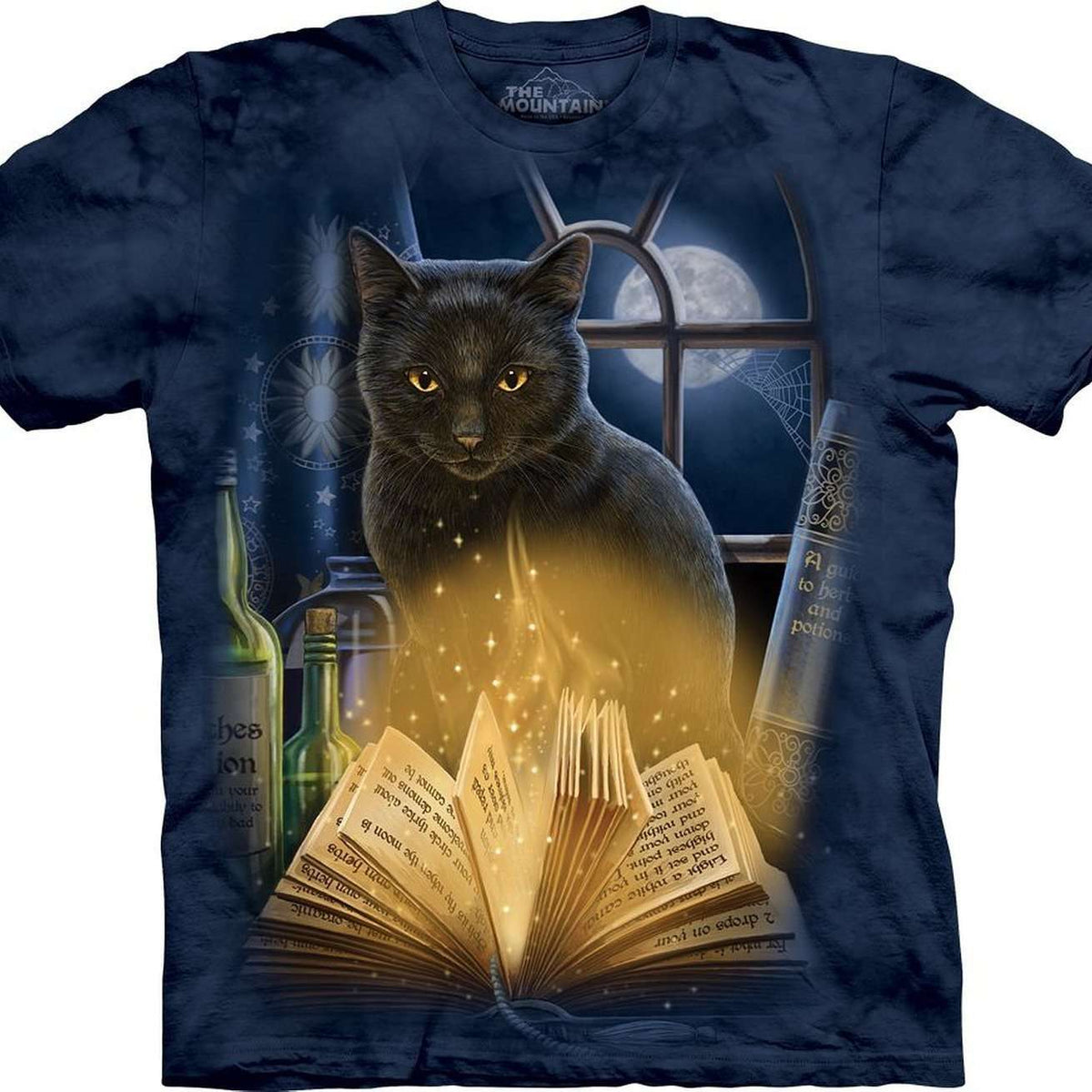 By Spellbook Shout Shir Black Bewitched Cat Wizardy The | MyUtopia by Mountain Tee Designs Out Magical