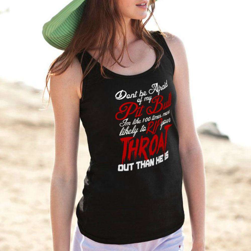 Designs by MyUtopia Shout Out:Don't Fear My Pitbull, Fear Me Unisex Tank Top