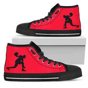 Designs by MyUtopia Shout Out:Men's High Top Sneakers - Basketball