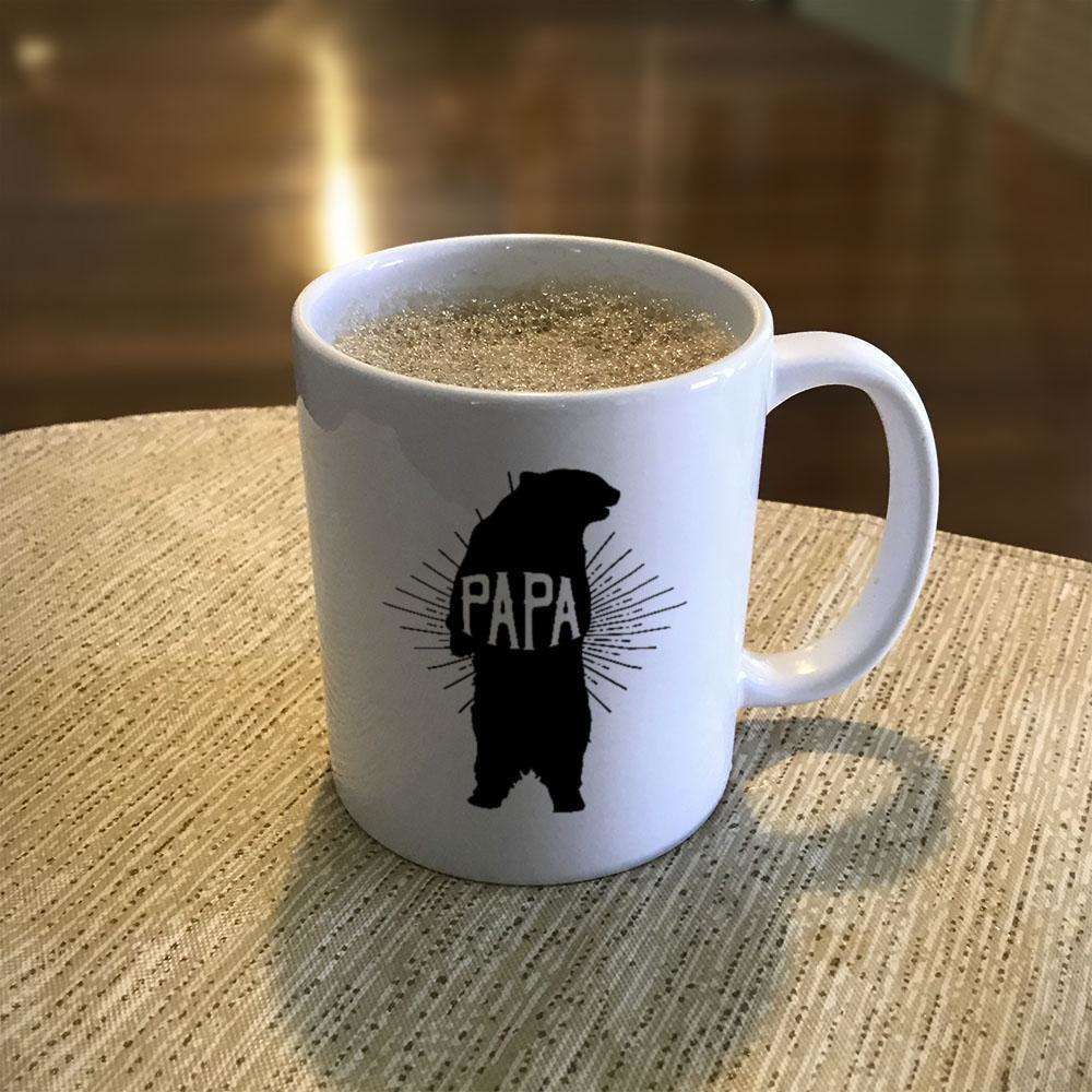 papa bear Coffee Mug by ThyShirtProject