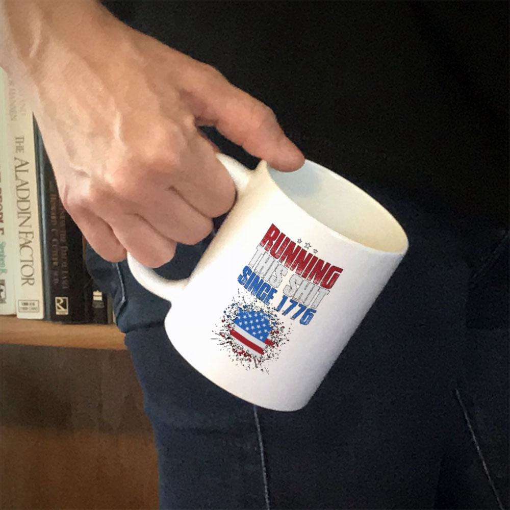 Designs by MyUtopia Shout Out:Running This Shit Since 1776 White Coffee Mug