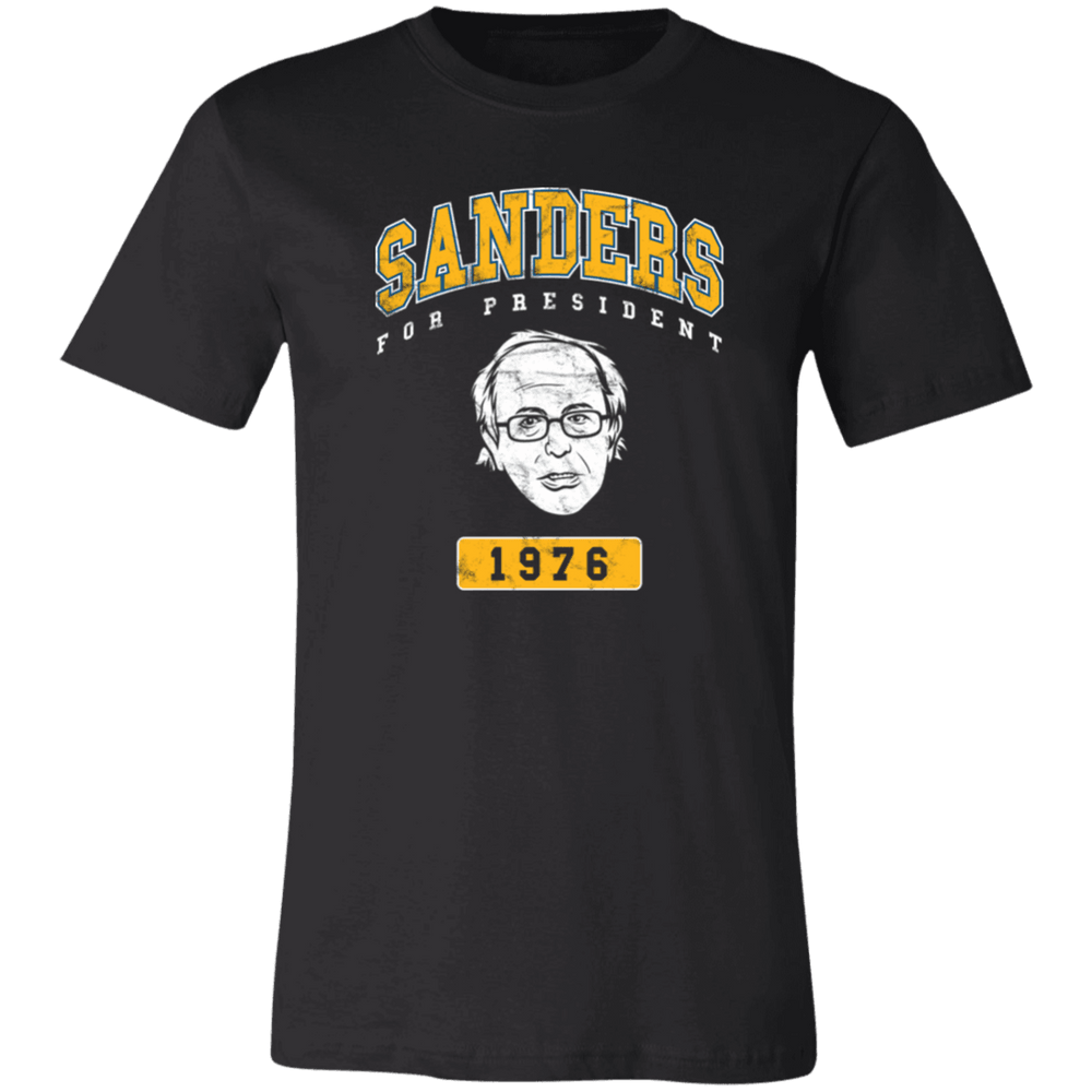 Designs by MyUtopia Shout Out:Sanders for President Unisex Jersey Short-Sleeve T-Shirt,X-Small / Black,Adult Unisex T-Shirt