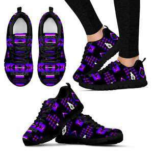 Designs by MyUtopia Shout Out:Seven Tribes Purple Thunder Sopo Sneakers