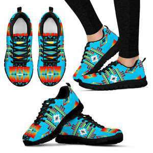 Designs by MyUtopia Shout Out:Seven Tribes Turquoise Sopo Sneakers