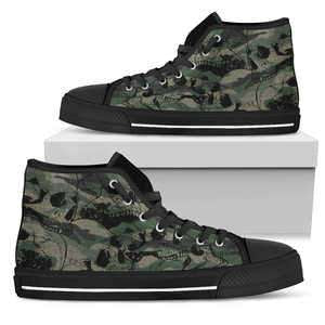 Designs by MyUtopia Shout Out:Skull Camo High Tops