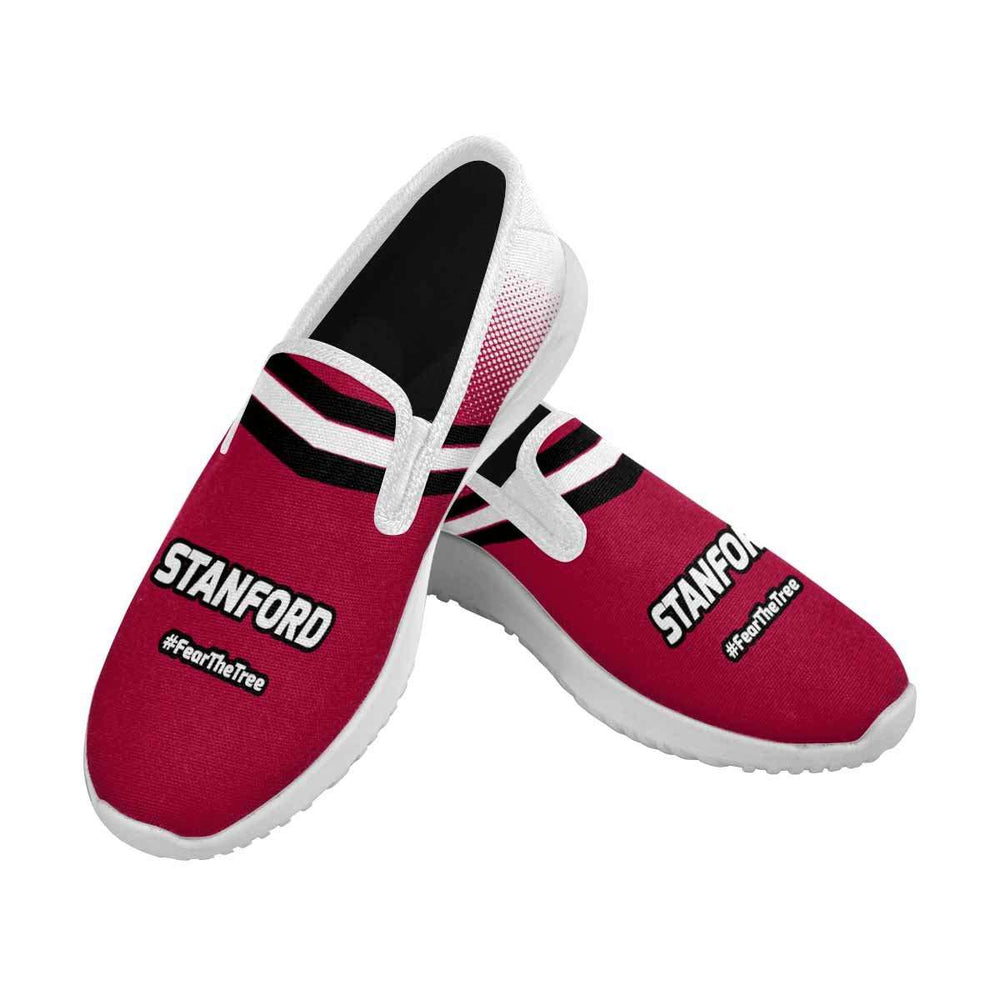 Designs by MyUtopia Shout Out:Stanford Fan #FearTheTree Mens Slip-on Canvas Sneakers