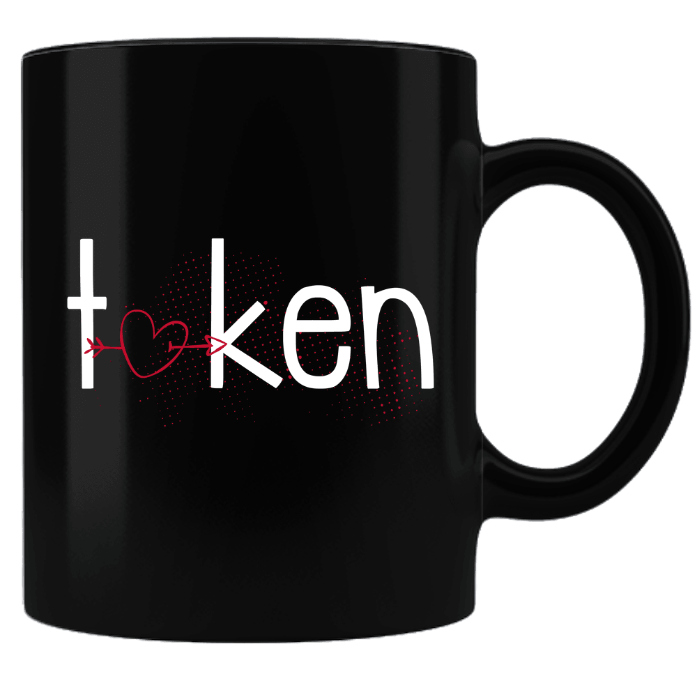 Designs by MyUtopia Shout Out:Taken Valentines Day Gift Humor Ceramic Black Coffee Mug,Default Title,Ceramic Coffee Mug