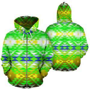 Designs by MyUtopia Shout Out:Taos Powwow 60 Sokapi Zipper Hoodie,Men's Zip-Up Hoodie / S,