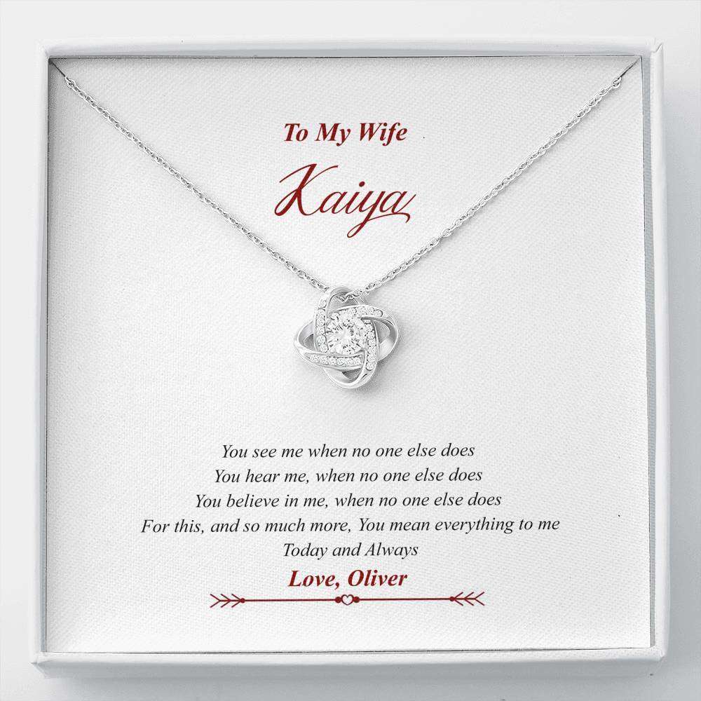 to My Wife - Necklace | Anniversary Gift for Wife | Birthday Gift for Wife Standard Box